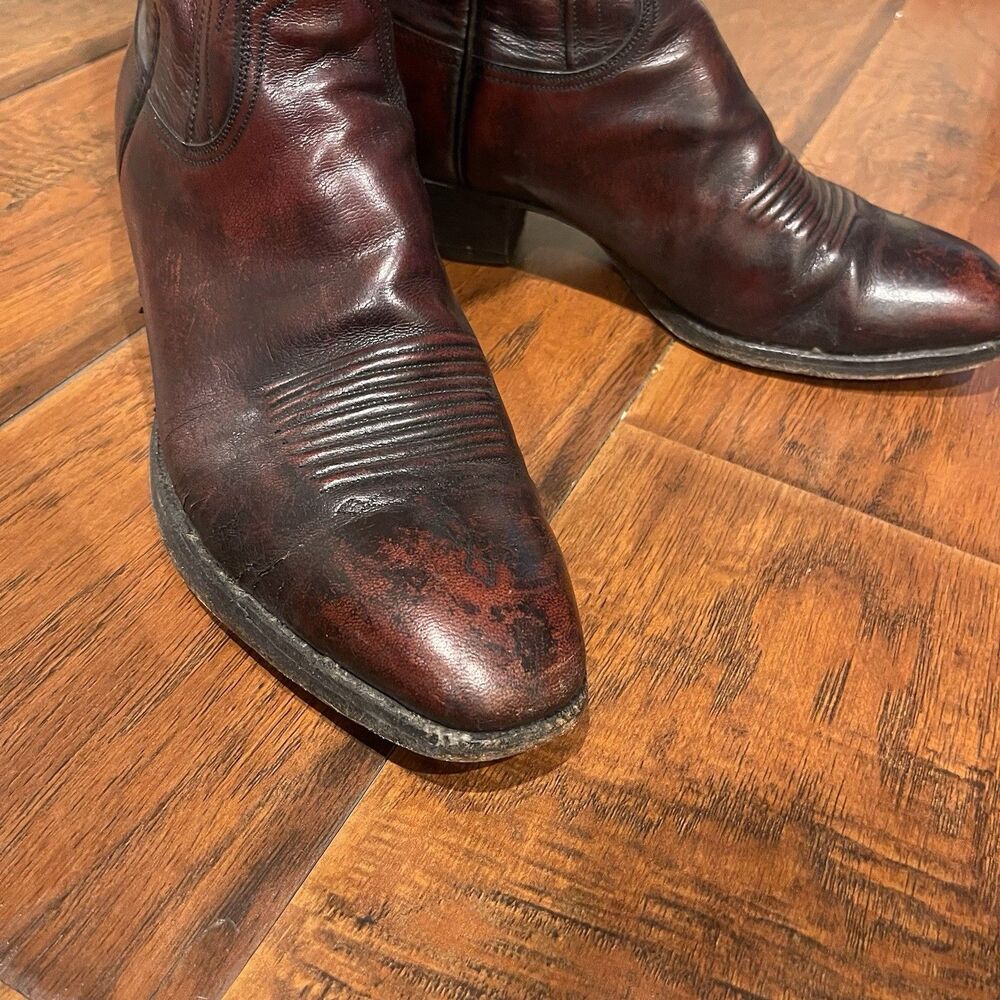 MENS LUCCHESE 2000 1483 WESTERN BOOTS SIZE 8.5D - Picture 11 of 14